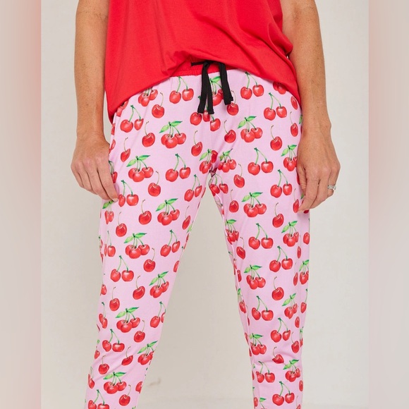 Posh Peanut Other - NWOT/EUC Lev Baby Mama Bamboo Lounge Pants in the CUTEST 🍒 PRINT Size XL